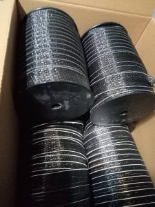 Black tape just arrived! this tape has 4 reflective wires top and bottom and will retail for $170 for a 200mtr roll